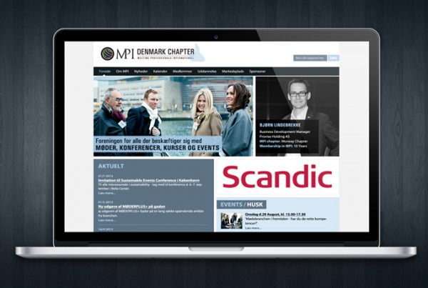 Hjemmeside design til MPI Denmark